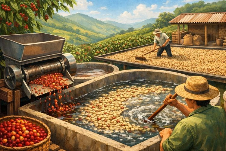 Biji Kopi Proses Basah (Washed Process)