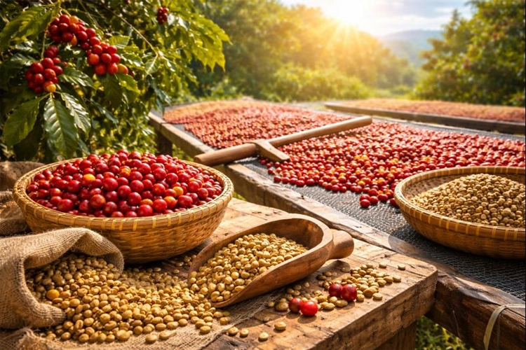 Biji Kopi Proses Kering (Natural Dry Process)