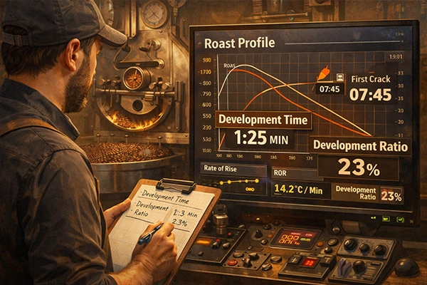 Development Time dan Development Ratio pada Roasting Biji Kopi