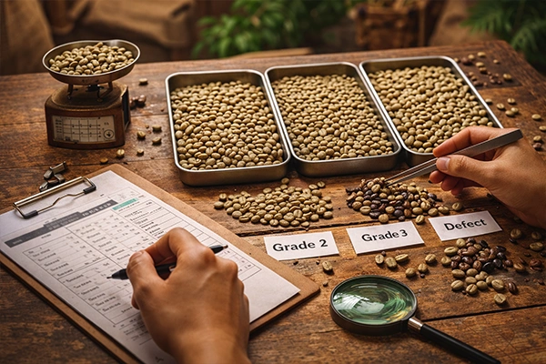 Grading Biji Kopi Robusta
